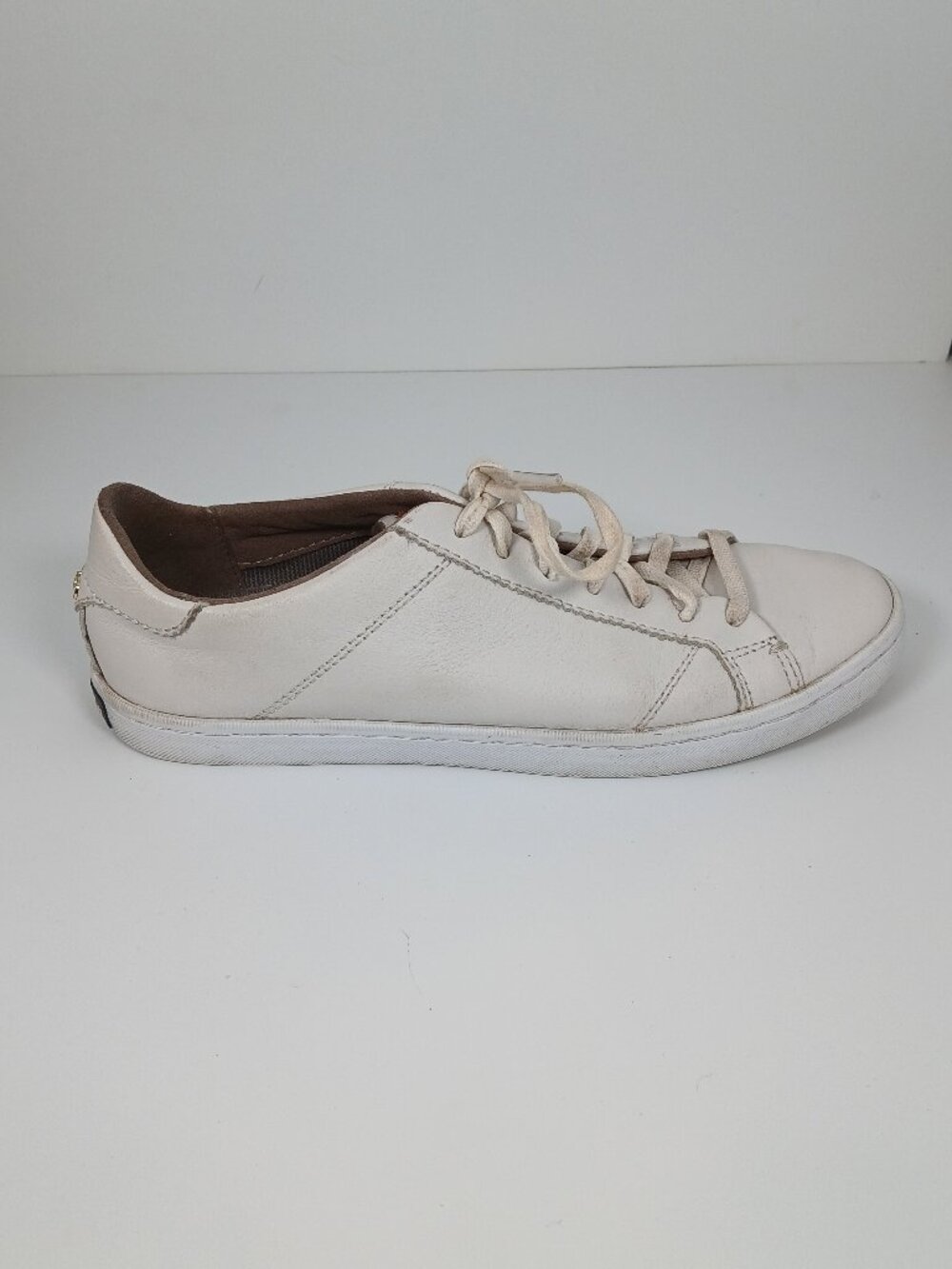 Cole Haan Grand Crosscourt White Leather Sneakers Gold Hardware 7.5B - Picture 6 of 14